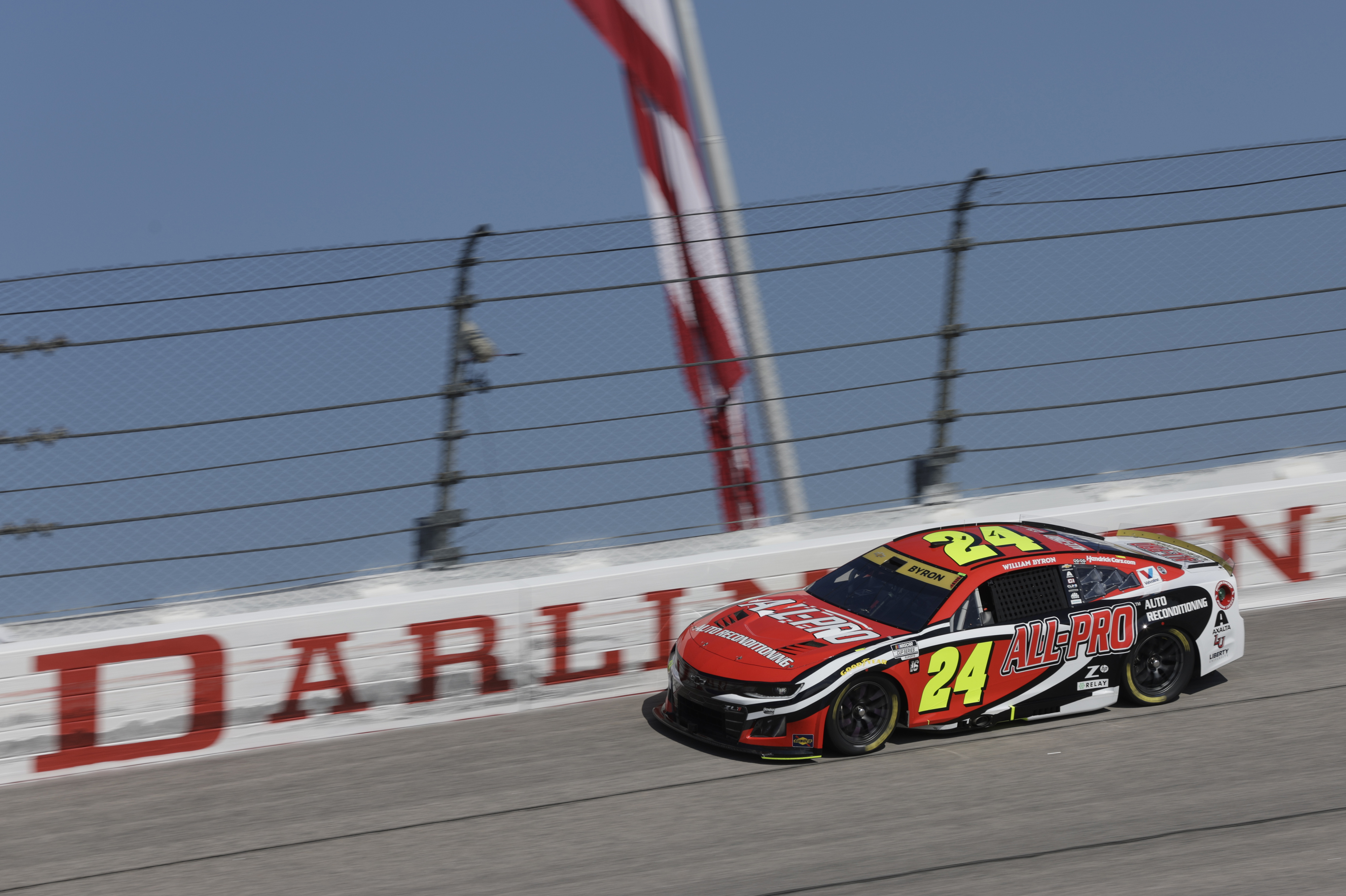 No. 24 All-Pro Chevrolet racing at Darlington Raceway
