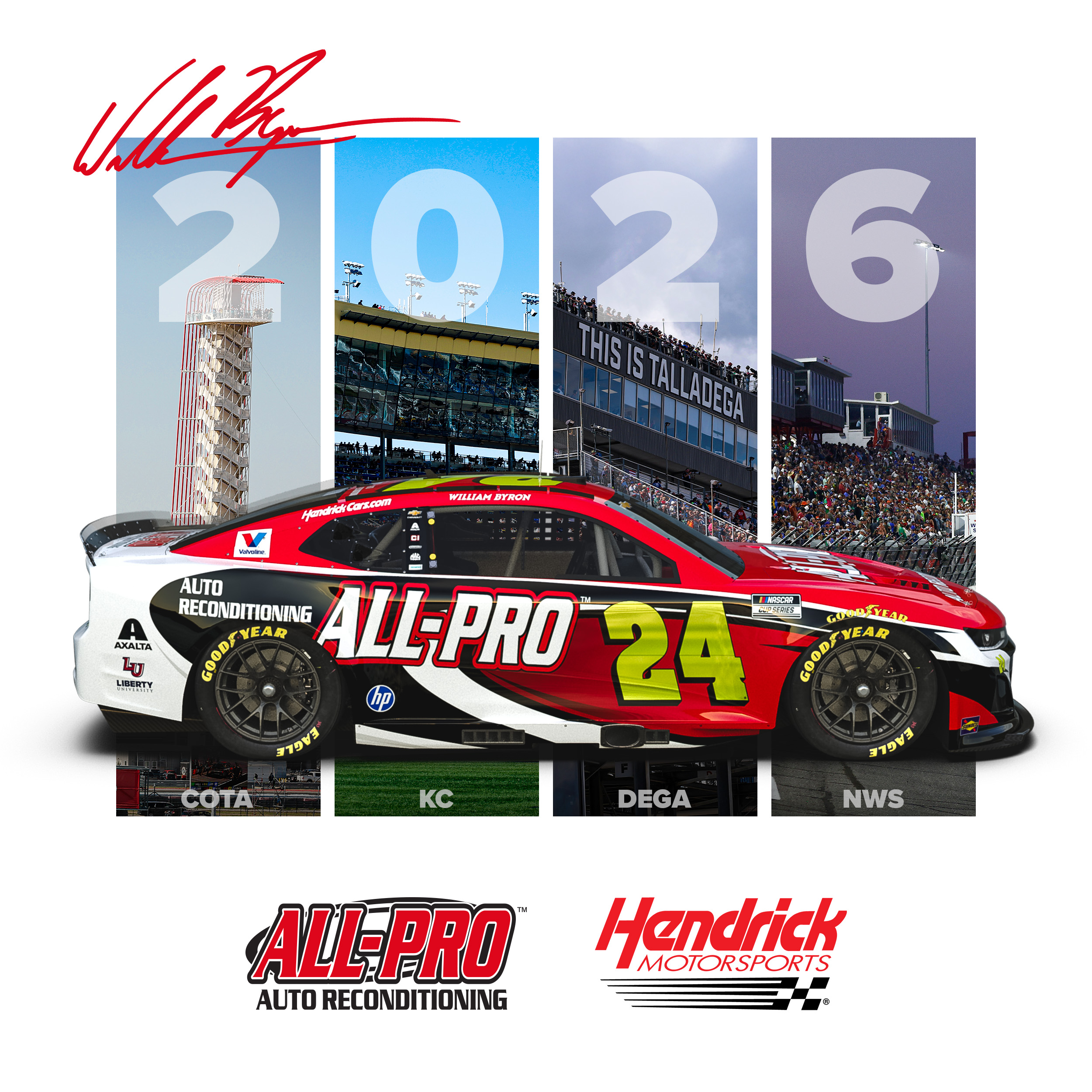 2026 No. 24 All-Pro Auto Reconditioning Chevrolet paint scheme render